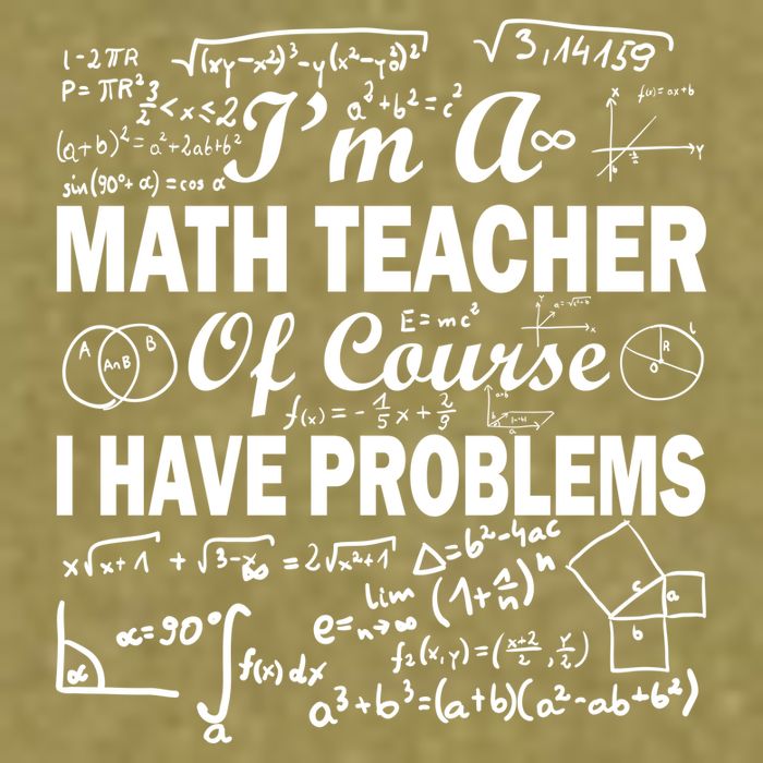 I'm A Math Teacher Of Course I Have Problems Garment-Dyed Women's Muscle Tee