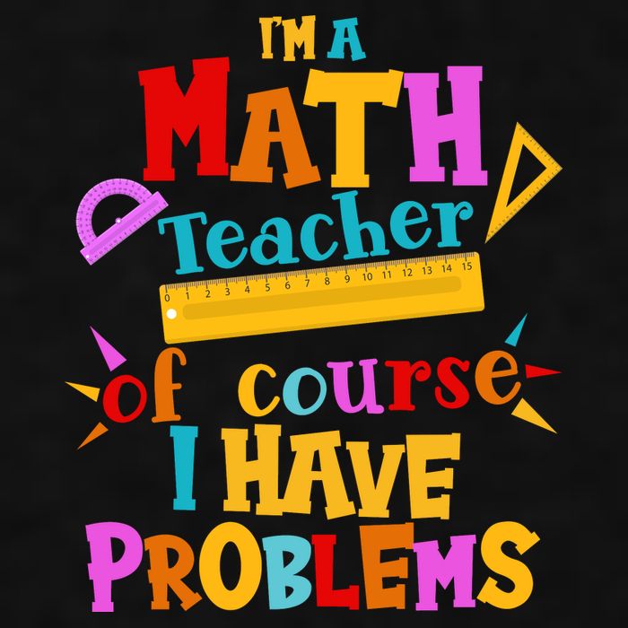 I'm A Math Teacher Of Course I Have Problems Funny Ladies PosiCharge Tri-Blend Wicking Tank
