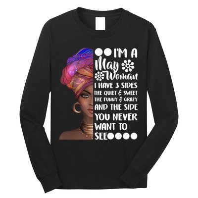 I'm A May Woman Cute Birthday Long Sleeve Shirt