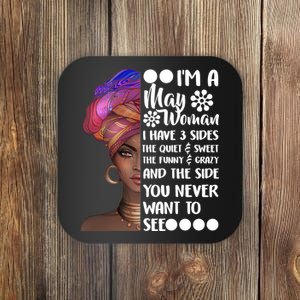 I'm A May Woman Cute Birthday Coaster