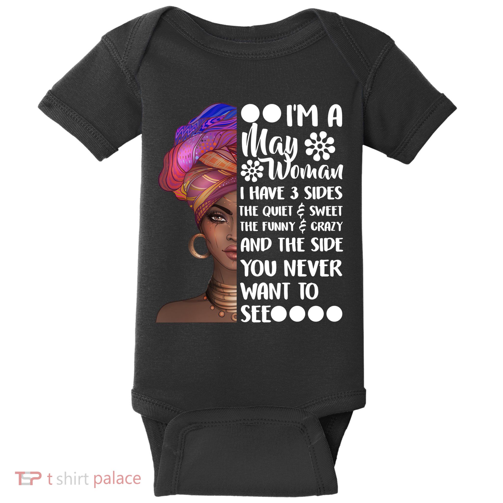 I'm A May Woman Cute Birthday Baby Bodysuit