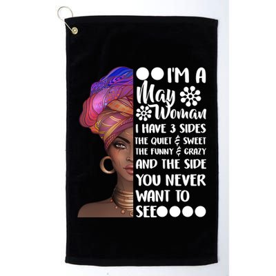 I'm A May Woman Cute Birthday Golf Towel