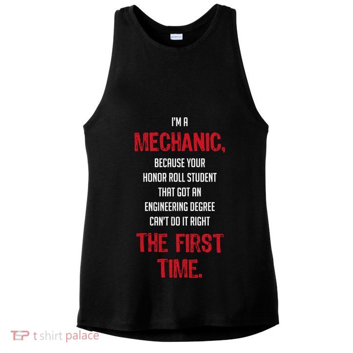 I'm A Mechanic Ladies PosiCharge Tri-Blend Wicking Tank