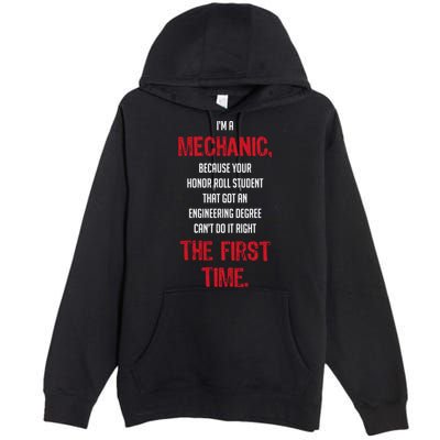 I'm A Mechanic Premium Pullover Hoodie