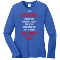 I'm A Mechanic Ladies Long Sleeve Shirt