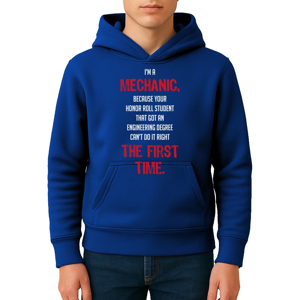 I'm A Mechanic Kids Hoodie