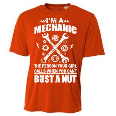 I'm A Mechanic Girl Calls When You Can't Bust A Nut Cooling Performance Crew T-Shirt