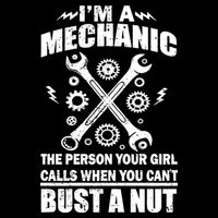 I'm A Mechanic Girl Calls When You Can't Bust A Nut Drawstring Bag