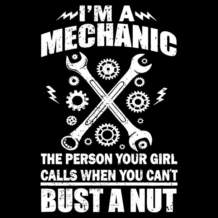 I'm A Mechanic Girl Calls When You Can't Bust A Nut Drawstring Bag