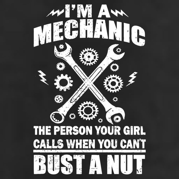 I'm A Mechanic Girl Calls When You Can't Bust A Nut Crop Fleece Hoodie