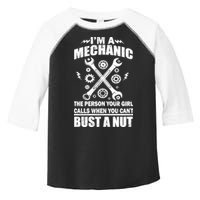 I'm A Mechanic Girl Calls When You Can't Bust A Nut Toddler Fine Jersey T-Shirt