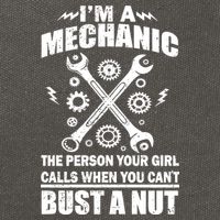 I'm A Mechanic Girl Calls When You Can't Bust A Nut Cotton Canvas Backpack