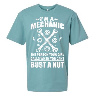 I'm A Mechanic Girl Calls When You Can't Bust A Nut Sueded Cloud Jersey T-Shirt