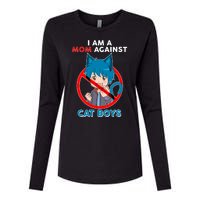 I'm A Mom Against Cat Boys Anime Cat Boys Womens Cotton Relaxed Long Sleeve T-Shirt