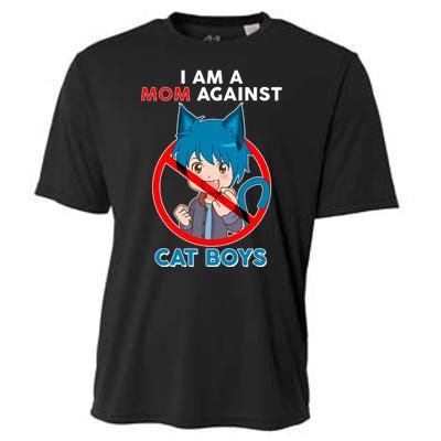 I'm A Mom Against Cat Boys Anime Cat Boys Cooling Performance Crew T-Shirt