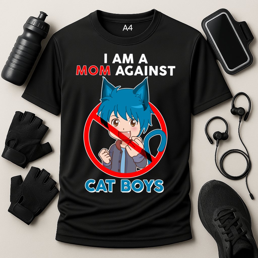 I'm A Mom Against Cat Boys Anime Cat Boys Cooling Performance Crew T-Shirt