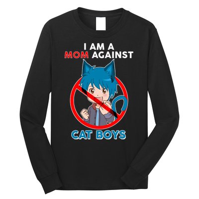 I'm A Mom Against Cat Boys Anime Cat Boys Long Sleeve Shirt