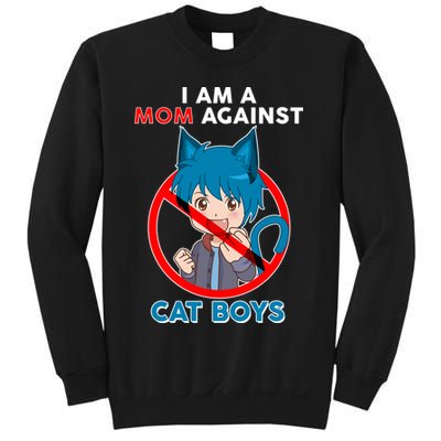 I'm A Mom Against Cat Boys Anime Cat Boys Sweatshirt
