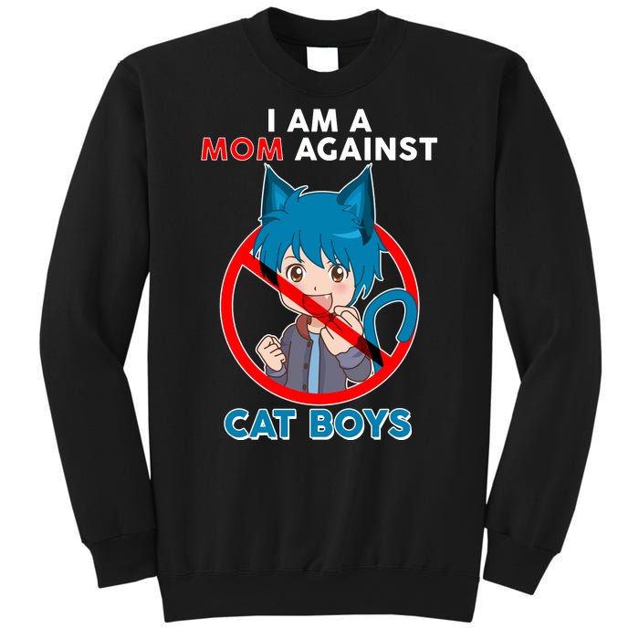 I'm A Mom Against Cat Boys Anime Cat Boys Sweatshirt