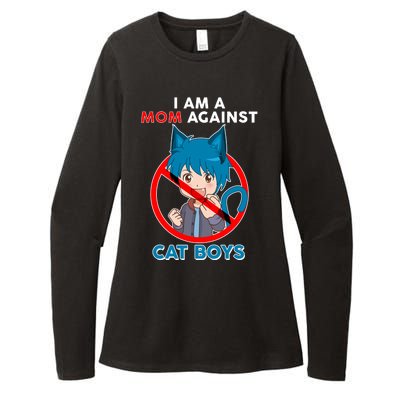 I'm A Mom Against Cat Boys Anime Cat Boys Womens CVC Long Sleeve Shirt