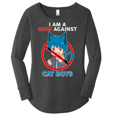 I'm A Mom Against Cat Boys Anime Cat Boys Women's Perfect Tri Tunic Long Sleeve Shirt