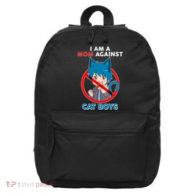 I'm A Mom Against Cat Boys Anime Cat Boys 16 in Basic Backpack