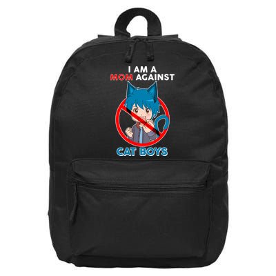 I'm A Mom Against Cat Boys Anime Cat Boys 16 in Basic Backpack