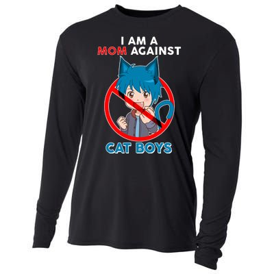 I'm A Mom Against Cat Boys Anime Cat Boys Cooling Performance Long Sleeve Crew