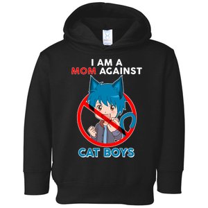 I'm A Mom Against Cat Boys Anime Cat Boys Toddler Hoodie