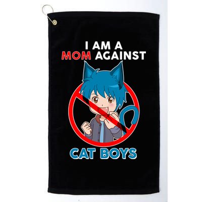I'm A Mom Against Cat Boys Anime Cat Boys Golf Towel