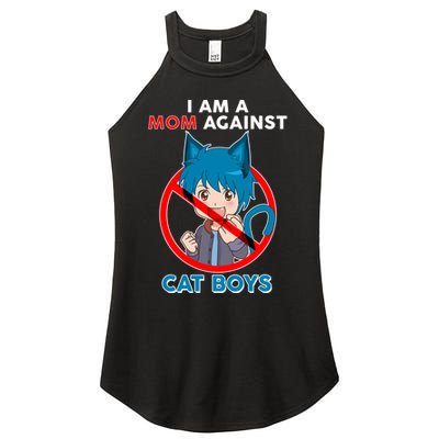 I'm A Mom Against Cat Boys Anime Cat Boys Women's Perfect Tri Rocker Tank