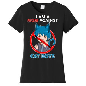 I'm A Mom Against Cat Boys Anime Cat Boys Women's T-Shirt