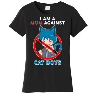 I'm A Mom Against Cat Boys Anime Cat Boys Women's T-Shirt