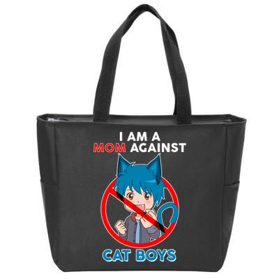 I'm A Mom Against Cat Boys Anime Cat Boys Zip Tote Bag