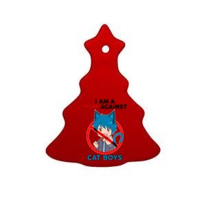 I'm A Mom Against Cat Boys Anime Cat Boys Ceramic Tree Ornament