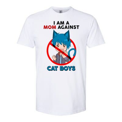 I'm A Mom Against Cat Boys Anime Cat Boys Softstyle CVC T-Shirt