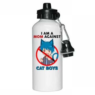 I'm A Mom Against Cat Boys Anime Cat Boys Aluminum Water Bottle