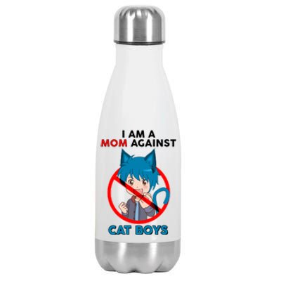 I'm A Mom Against Cat Boys Anime Cat Boys Stainless Steel Insulated Water Bottle