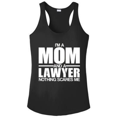 I'm A Mom And Layer Nothing Scares Me Ladies PosiCharge Competitor Racerback Tank