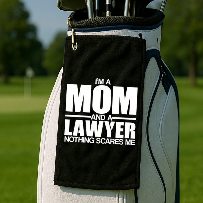 I'm A Mom And Layer Nothing Scares Me Golf Towel