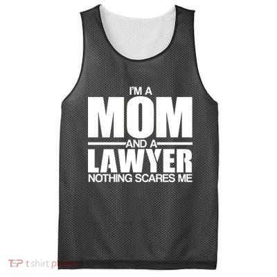 I'm A Mom And Layer Nothing Scares Me Mesh Reversible Basketball Jersey Tank
