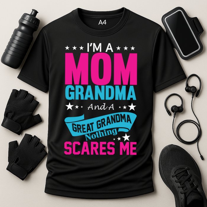 I'm A Mom Grandma And A Great Grandma Funny  Cooling Performance Crew T-Shirt