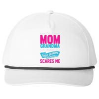 I'm A Mom Grandma And A Great Grandma Funny  Snapback Five-Panel Rope Hat