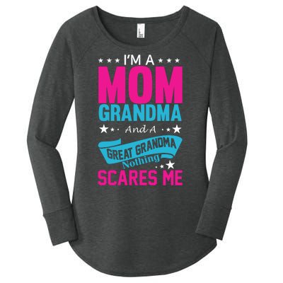 I'm A Mom Grandma And A Great Grandma Funny  Women's Perfect Tri Tunic Long Sleeve Shirt