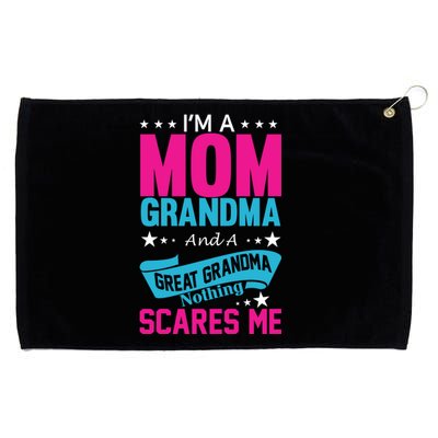 I'm A Mom Grandma And A Great Grandma Funny  Grommeted Golf Towel