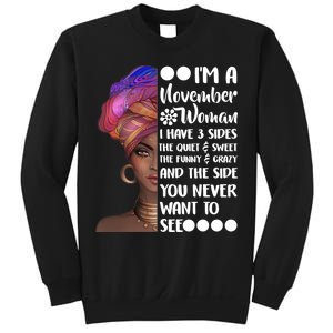 I'm A November Woman Cute Birthday Sweatshirt