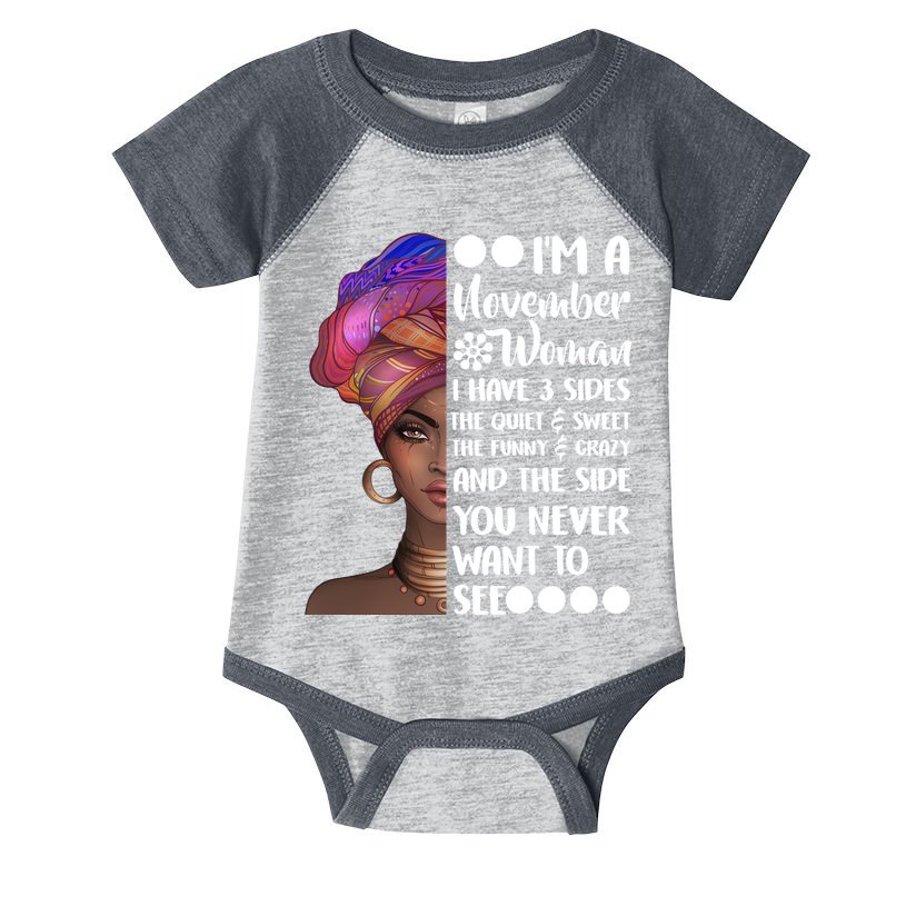 I'm A November Woman Cute Birthday Infant Baby Jersey Bodysuit