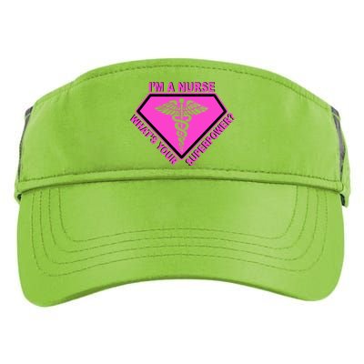 I'm A Nurse What's Your Superpower Adult Drive Performance Visor