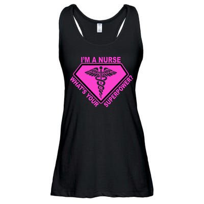 I'm A Nurse What's Your Superpower Ladies Essential Flowy Tank
