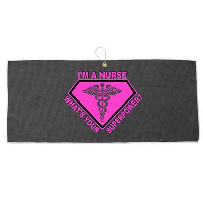 I'm A Nurse What's Your Superpower Large Microfiber Waffle Golf Towel